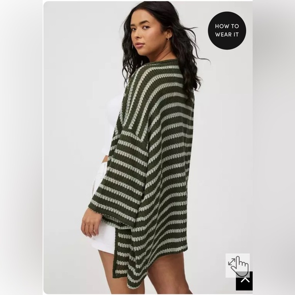 🆕 Torrid Kimono Cardigan size 1 - Picture 3 of 7